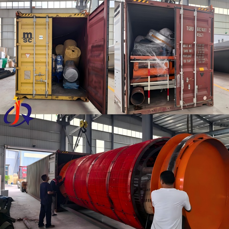 300TPH Ua tiav Kub Trommel Ntxuav Nroj Tsuag Shipped rau Namibia